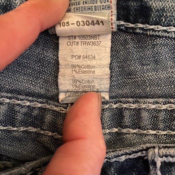 True Religion Women's Jeans JOEY Big T Low-Rise 10503NBT - Size 29 - Picture 8 of 8